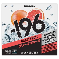 -196 Grapefruit Vodka Seltzer 4x355 ml