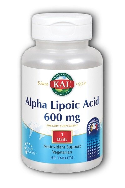 slide 1 of 1, KAL Sustained Release Alpha Lipoic Acid, 60 ct