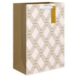 American Greetings Gold & Ivory Medium Gift Bag