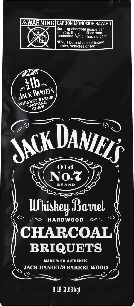 slide 5 of 10, Jack Daniel's Old No. 7 Whiskey Barrel Hardwood Charcoal Briquets 8 lb, 8 lb