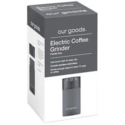 our goods Electric Coffee Grinder - Pebble Gray