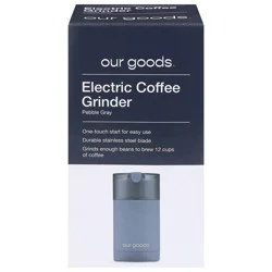 Our Goods Pebble Gray Electric Coffee Grinder 1 Each