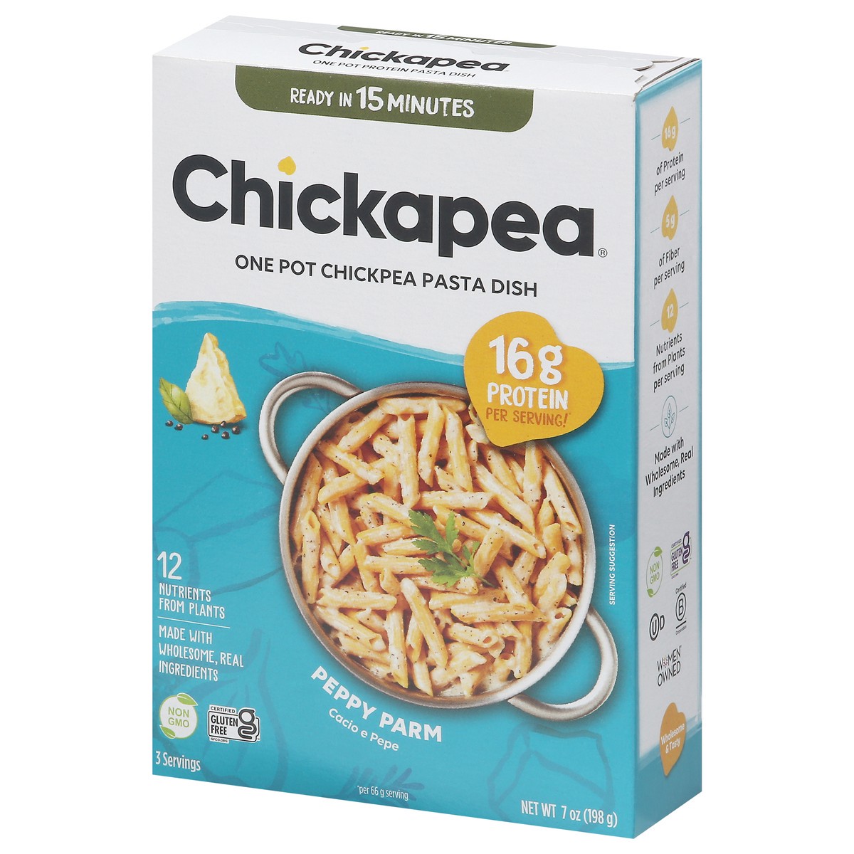 slide 2 of 9, Chickapea One Pot Chickpea Peppy Parm Pasta Dish 7 oz, 7 oz