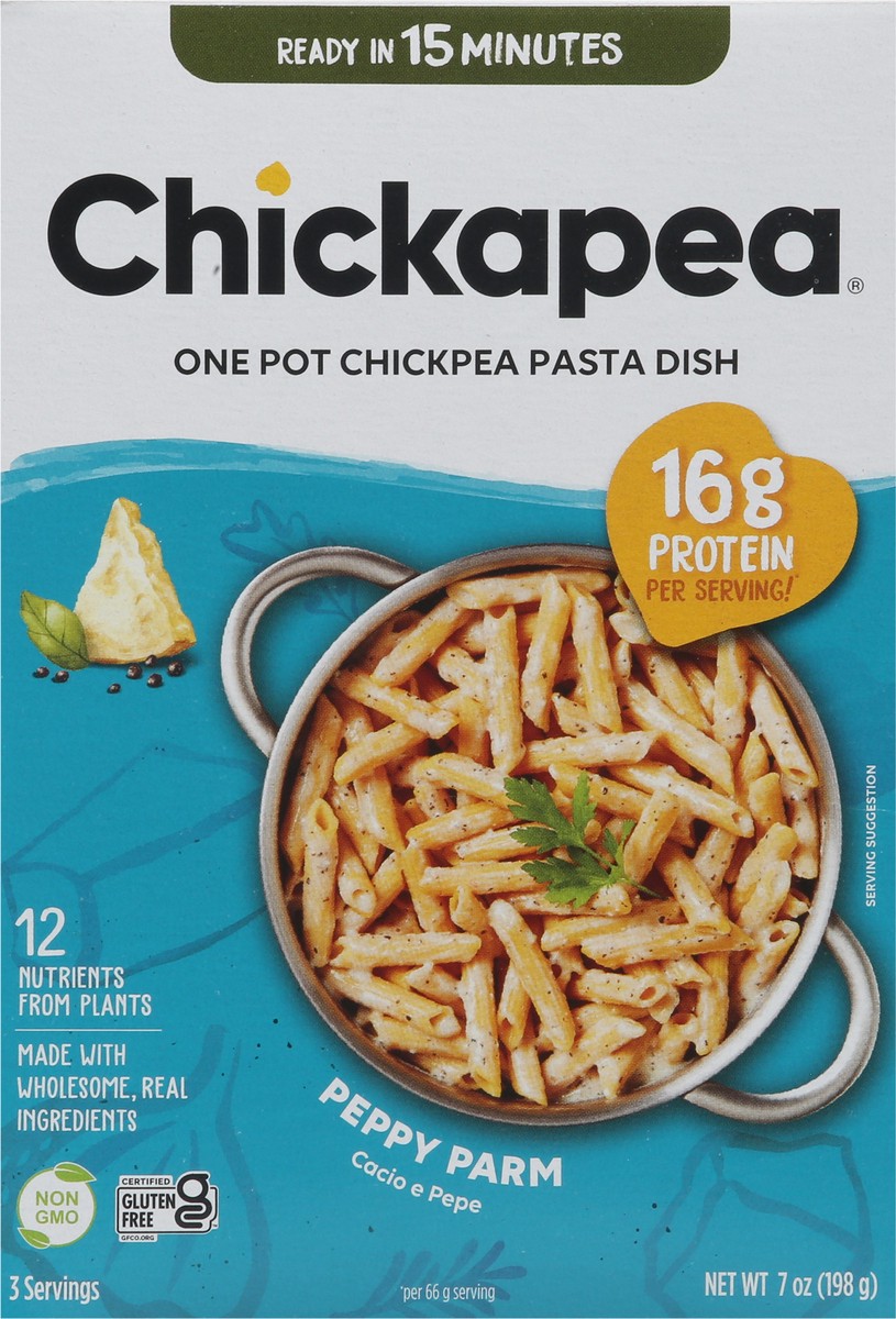 slide 7 of 9, Chickapea One Pot Chickpea Peppy Parm Pasta Dish 7 oz, 7 oz