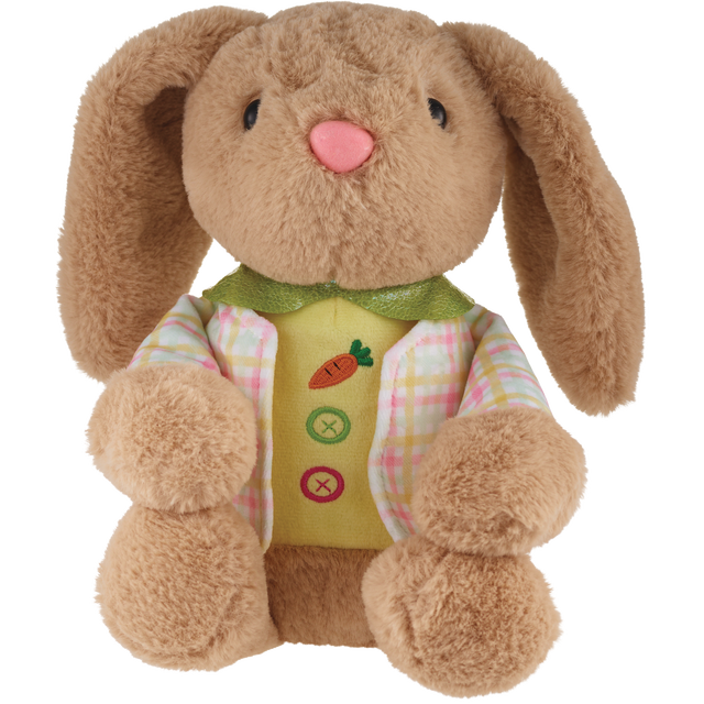 slide 1 of 1, SEASONAL MISC 9" Easter Sitting Dress Up Bunny, 1 ct