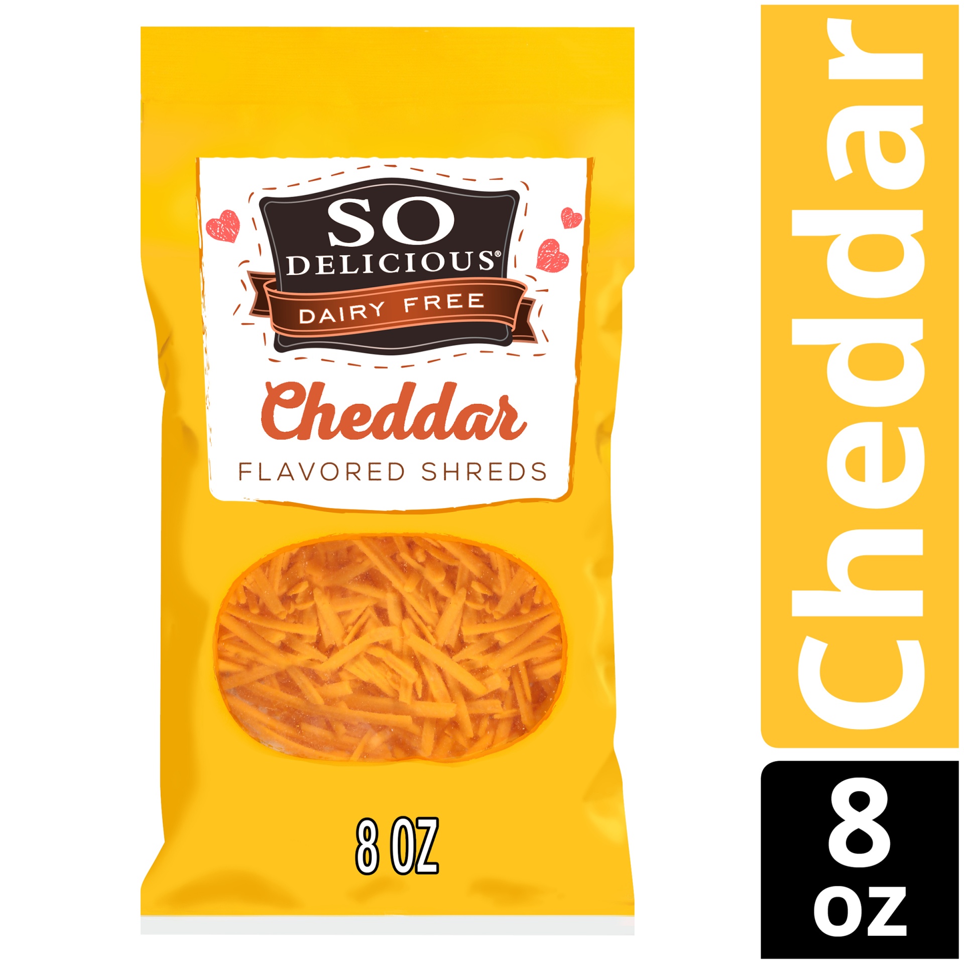 slide 1 of 6, So Delicious Dairy Free Shred Cheddar Cheese, 8 oz