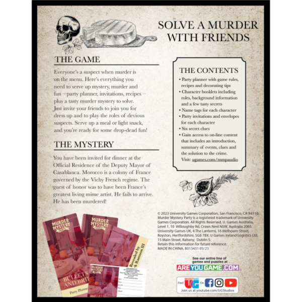 slide 4 of 5, University Games Bullets and Brie Game, 1 ct