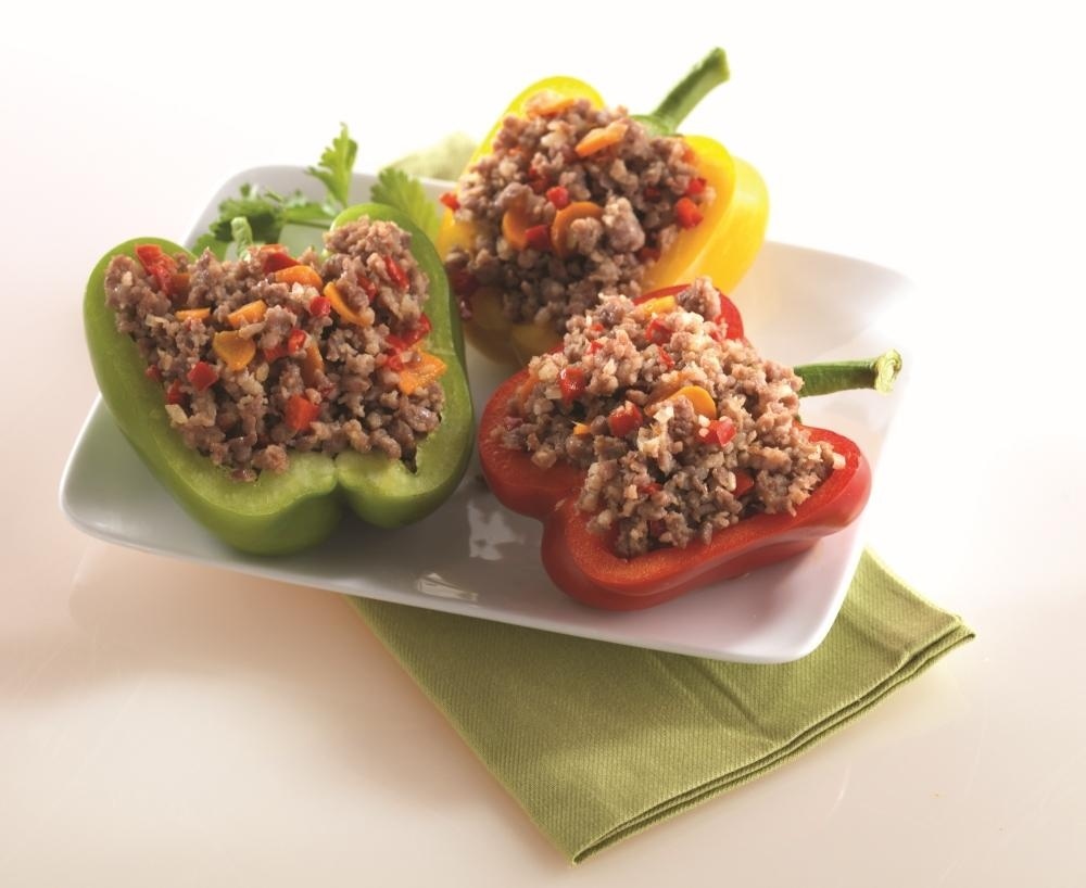 slide 1 of 1, Ground Pork Stuffed Peppers, per lb