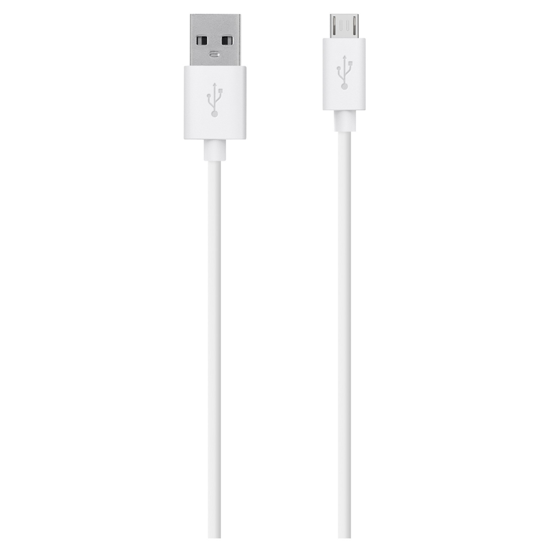 slide 1 of 1, Belkin Micro USB Cable, 4' White, 4 ft