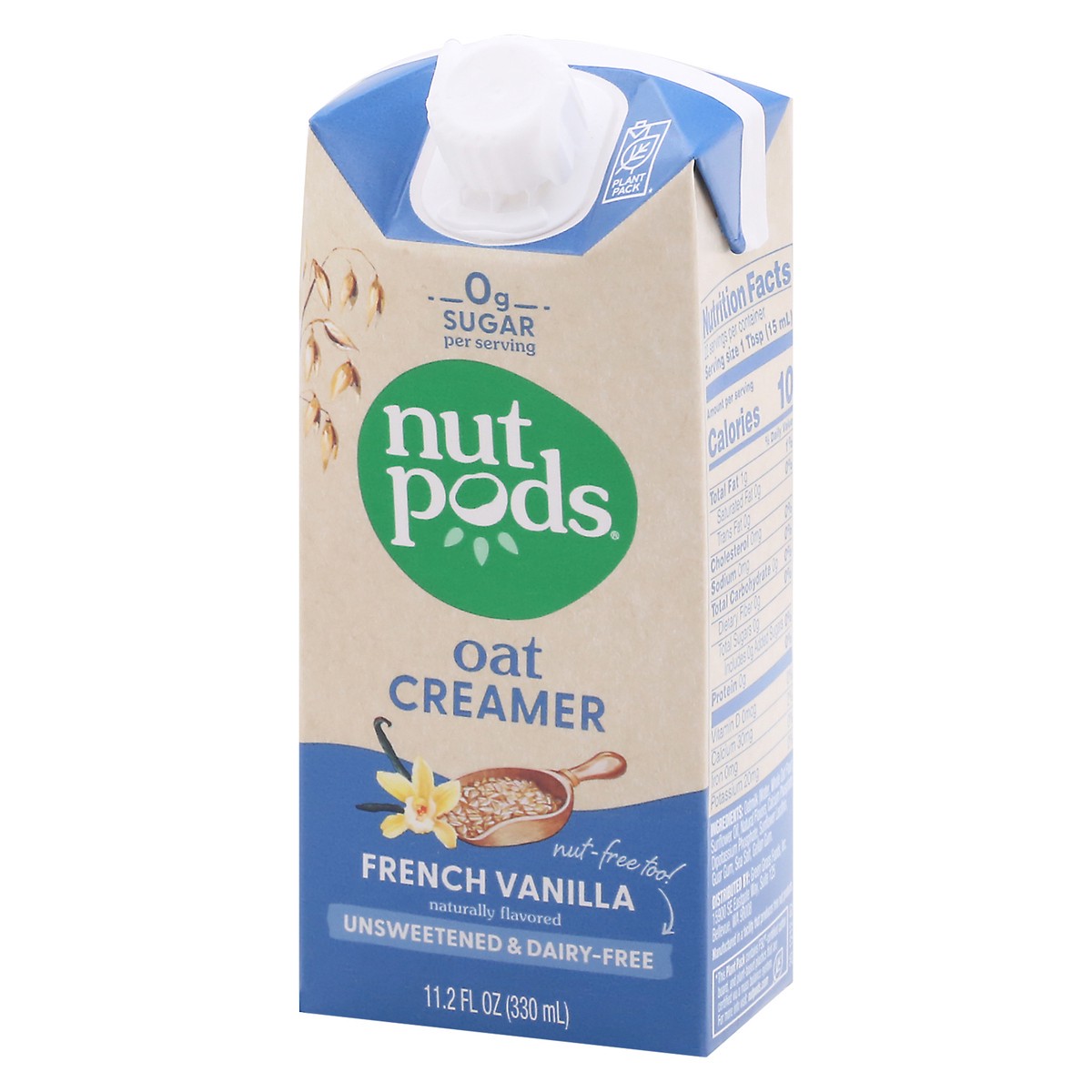 slide 2 of 10, nutpods Dairy-Free Unsweetened French Vanilla Oat Creamer 11.2 fl oz, 11.2 fl oz