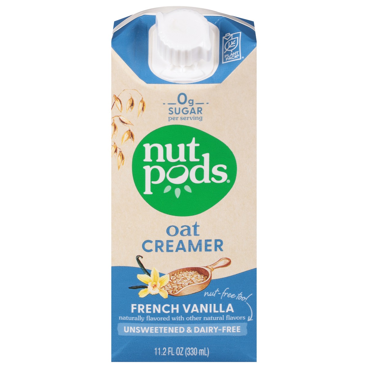 slide 1 of 10, nutpods Dairy-Free Unsweetened French Vanilla Oat Creamer 11.2 fl oz, 11.2 fl oz