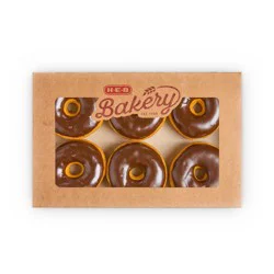 H-E-B Bakery Chocolate Iced Yeast Donuts