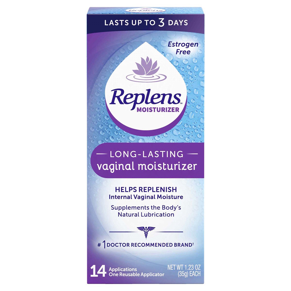 slide 1 of 5, Replens Long-Lasting Vaginal Moisturizer 1.23 oz Tube, 14 ct