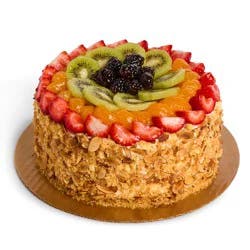 H-E-B Bakery Heavenly Delight French Sponge Cake - Strawberry & Mandarins