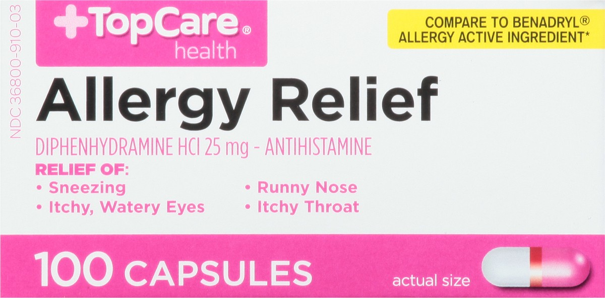 slide 8 of 10, TopCare Multi-Symptom Allergy Capsules, 100 ct