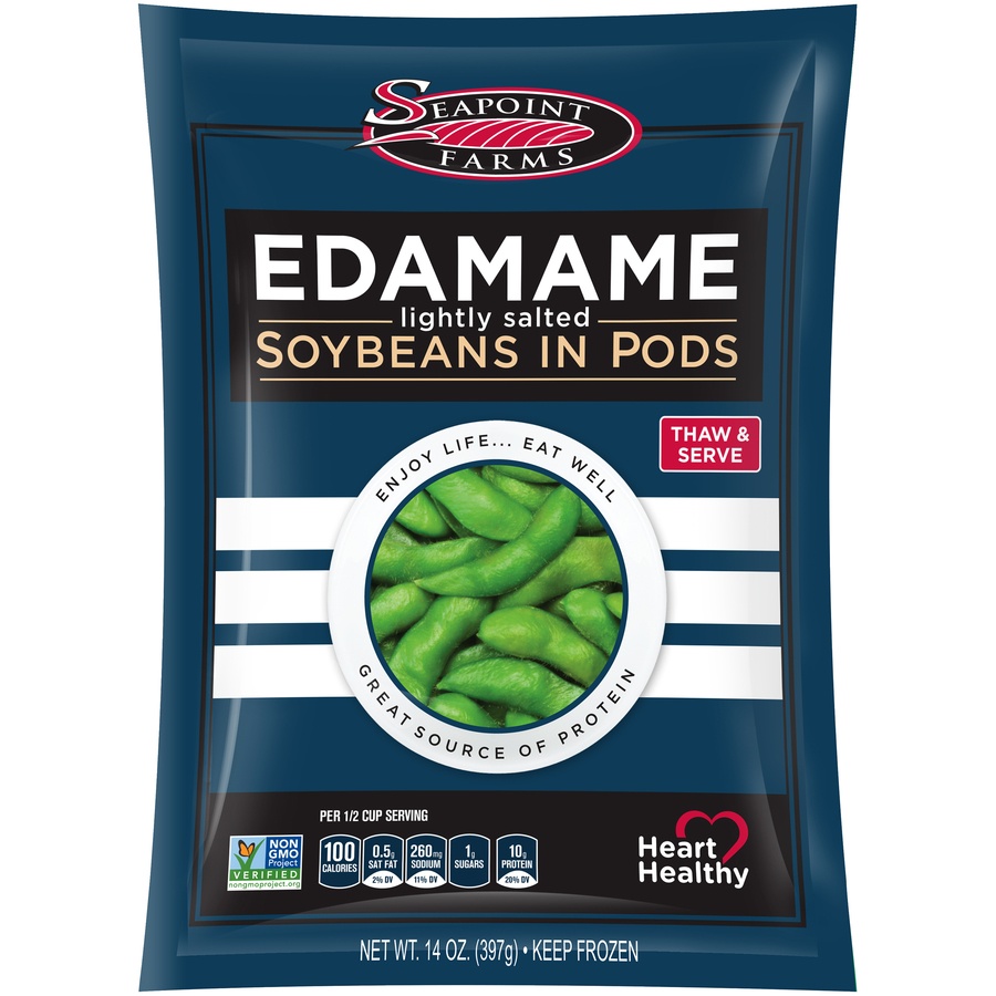 slide 1 of 3, Seapoint Farms Lightly Salted Edamame, 14 oz