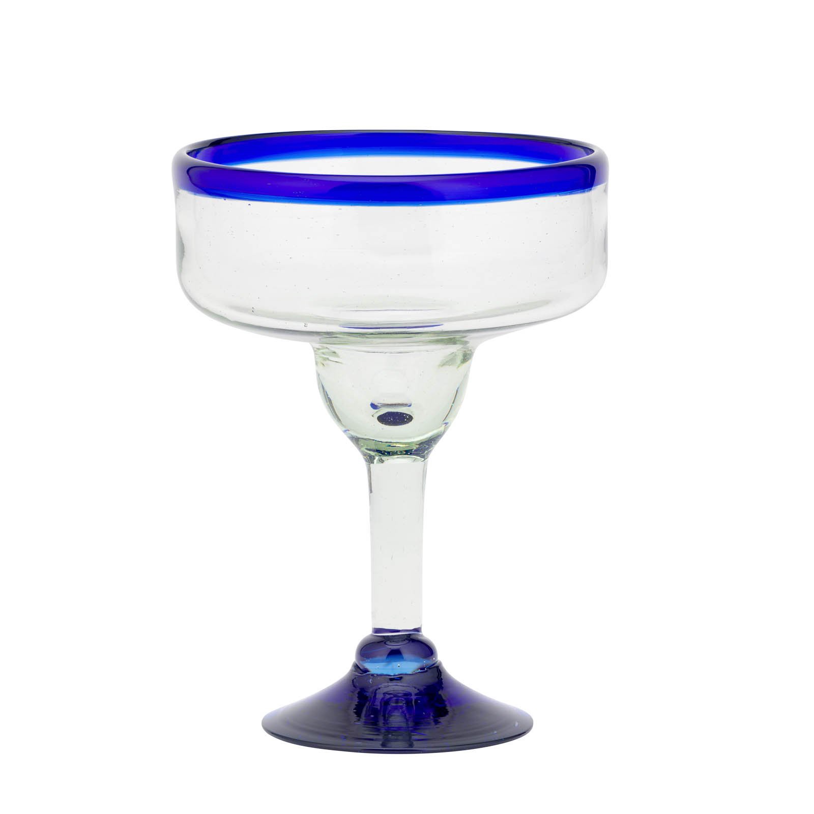 slide 1 of 1, 10 Strawberry Street Cobalt Rim Margarita Glass, 1 ct