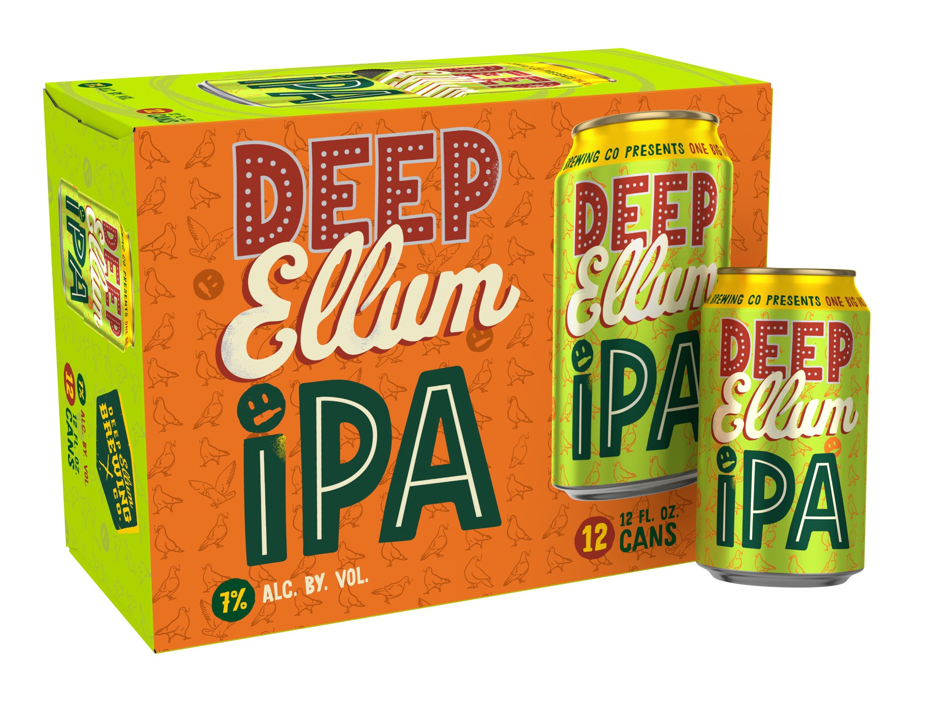 slide 1 of 7, Deep Ellum Brewing IPA IPA Craft Beer, 12 fl oz 12 Pack Cans, 7.0% ABV, 12 ct; 12 oz