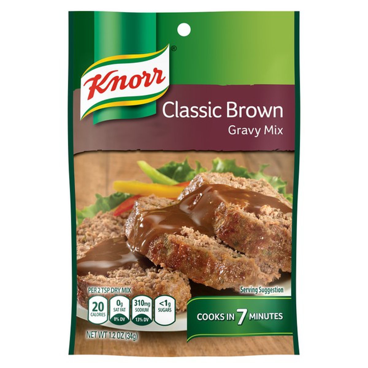 slide 1 of 1, Knorr Gravy Mix Classic Brown, 1.2 oz