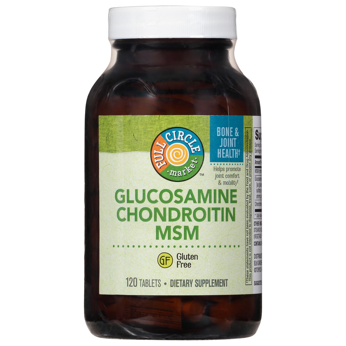 slide 13 of 15, Full Circle Market Full Circle Glucosamine Chondroitin MSM Dietary Supplement Tablets, 120 ct