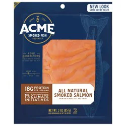 Acme Smoked Fish Salmon Smoked All Natural - 3 Oz