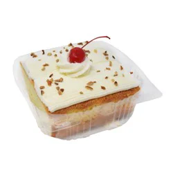 H-E-B Bakery Cherry Pecan Tres Leches Cake Slice