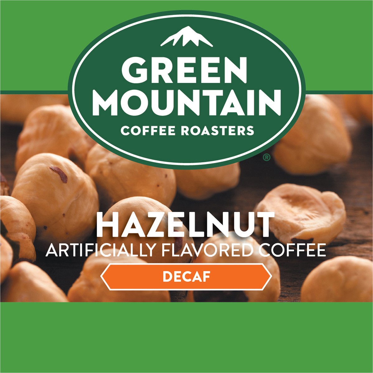 slide 9 of 9, Green Mountain Coffee Roasters Hazelnut Decaf Keurig Single-Serve K-Cup pods, Light Roast Coffee, 10 Count, 10 ct