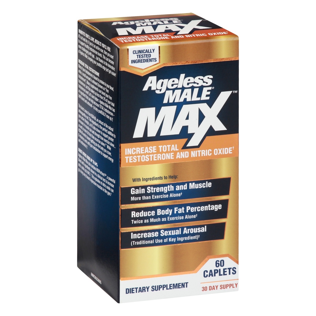 slide 2 of 9, Ageless Male Max Dietary Supplement Caplets, 60 ct