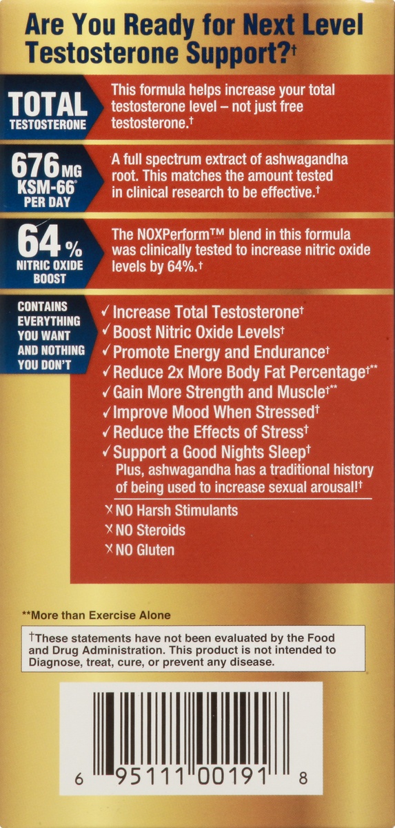 slide 9 of 9, Ageless Male Max Dietary Supplement Caplets, 60 ct