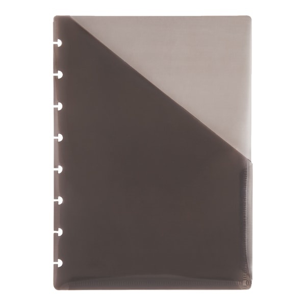 slide 1 of 3, TUL Custom Note-Taking System Discbound Pocket Dividers, Junior Size, Gray, 2 ct