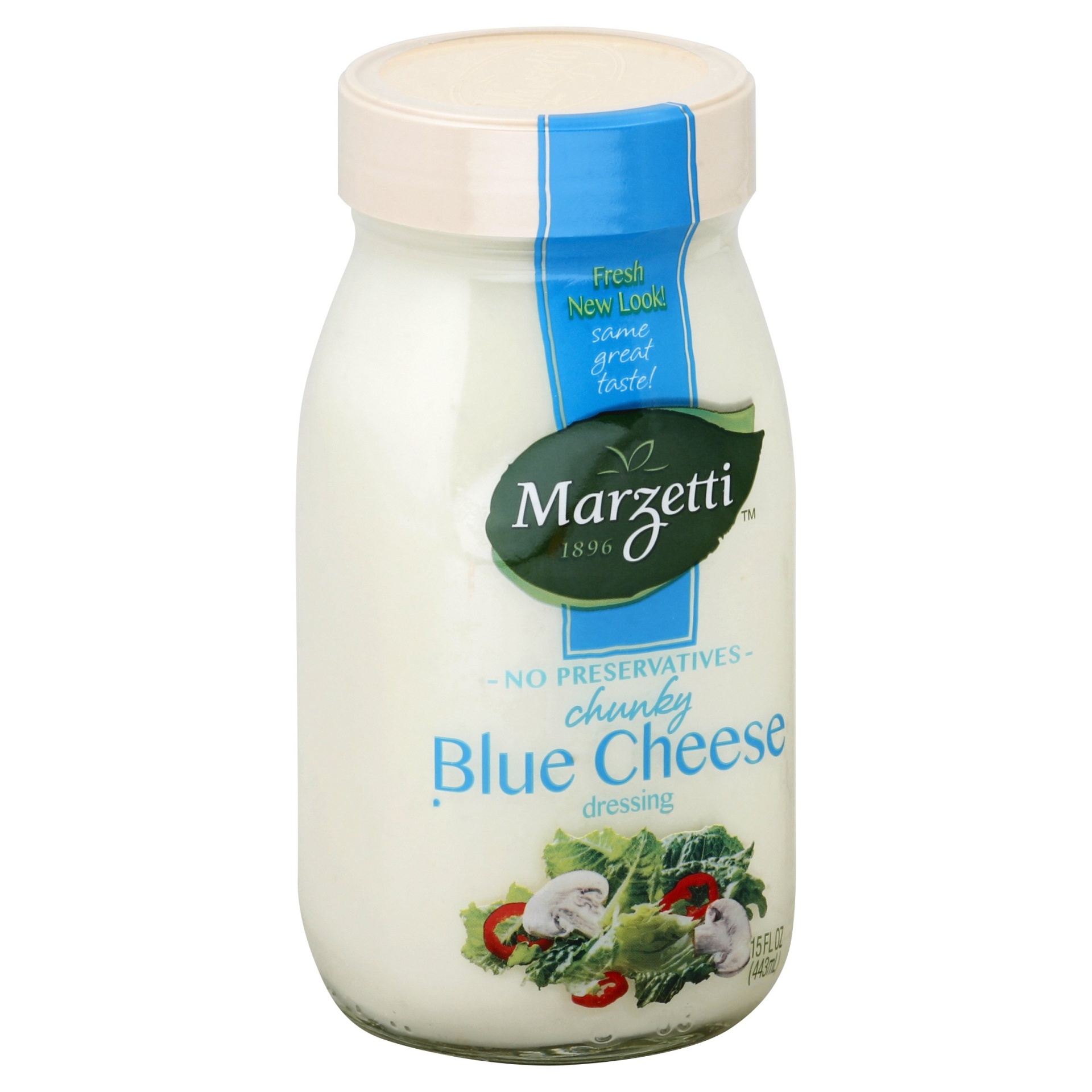 slide 1 of 6, T. Marzetti All Natural Chunky Blue Cheese Dressing, 15 oz