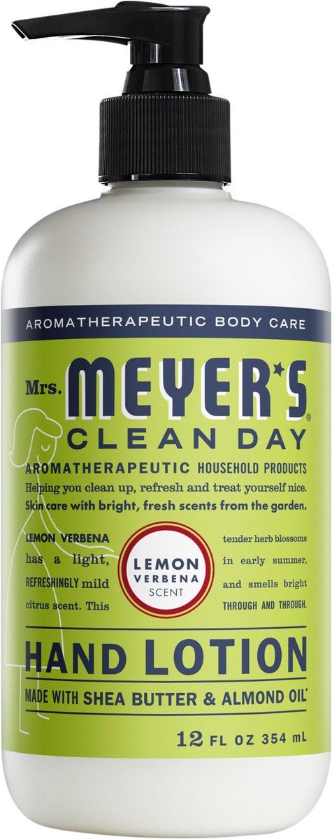slide 3 of 3, Mrs. Meyer's Clean Day Hand Lotion, Lemon Verbena Scent, 12 Ounce Bottle, 12 fl oz