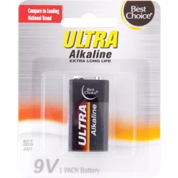 Best Choice Ultra Alkaline 9 Volt Battery