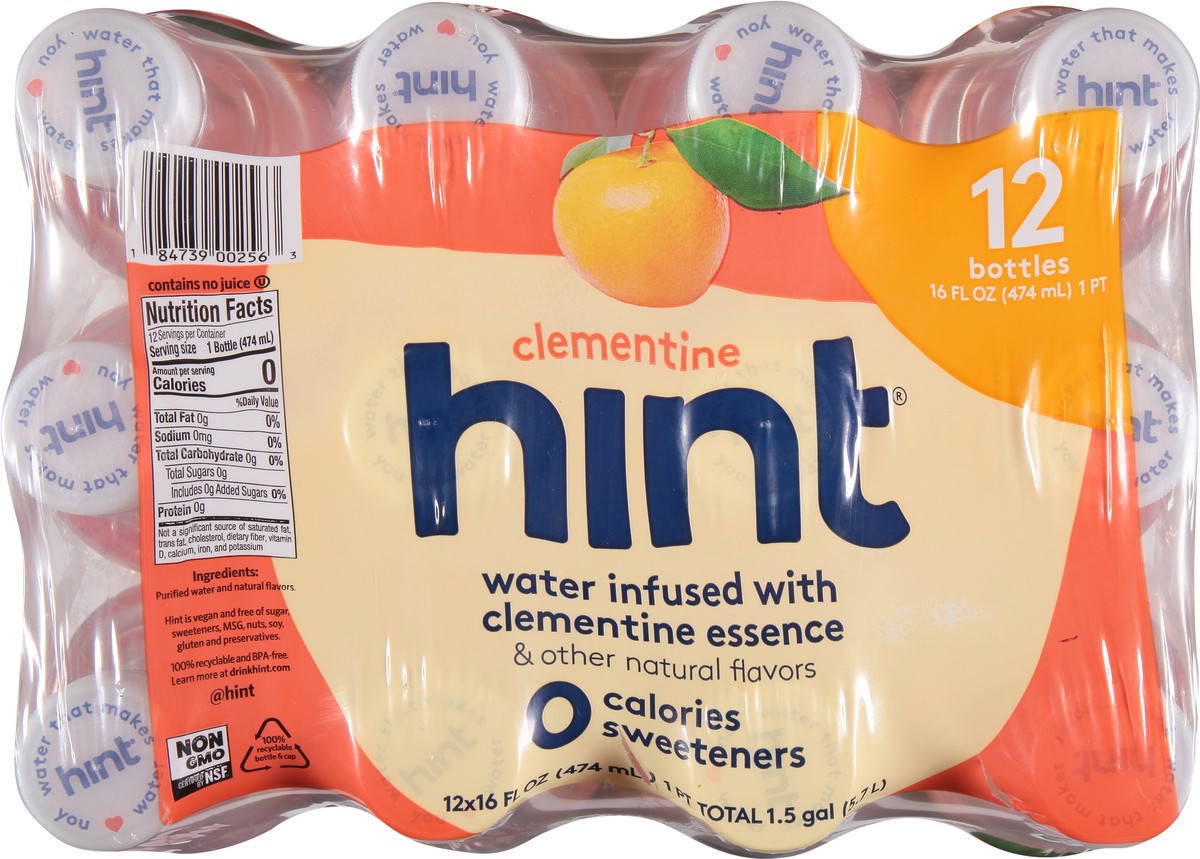 slide 4 of 9, Hint Clementine Water - 12 ct, 12 ct