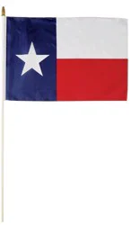 Seasonal Designs Texas Hand Flag 12 in x 18 in