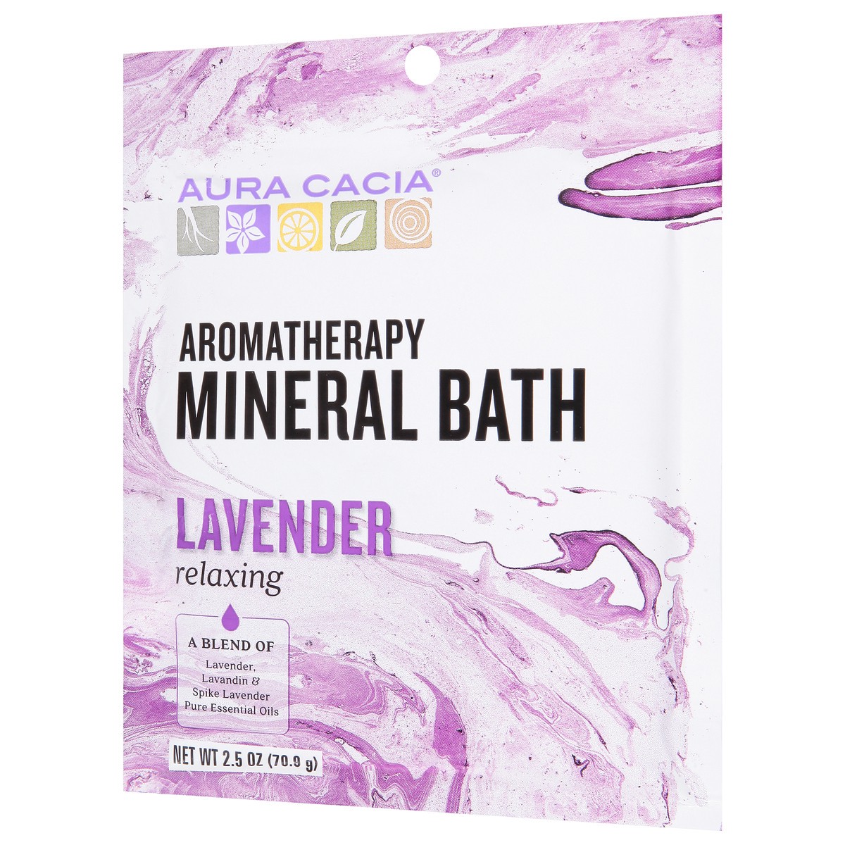 slide 9 of 9, Aura Cacia Relaxing Lavender Aromatherapy Mineral Bath, 2.5 oz