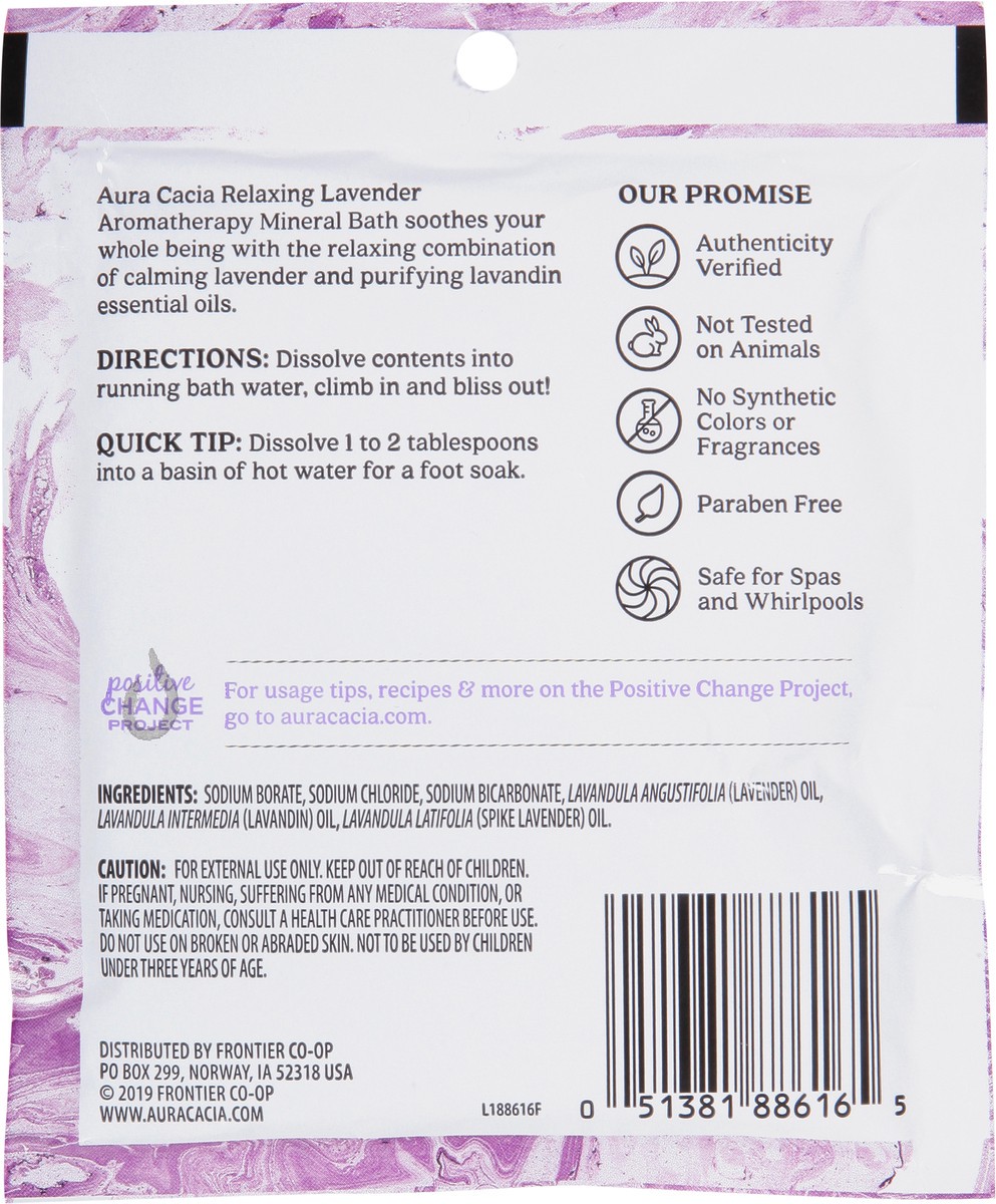 slide 2 of 9, Aura Cacia Relaxing Lavender Aromatherapy Mineral Bath, 2.5 oz