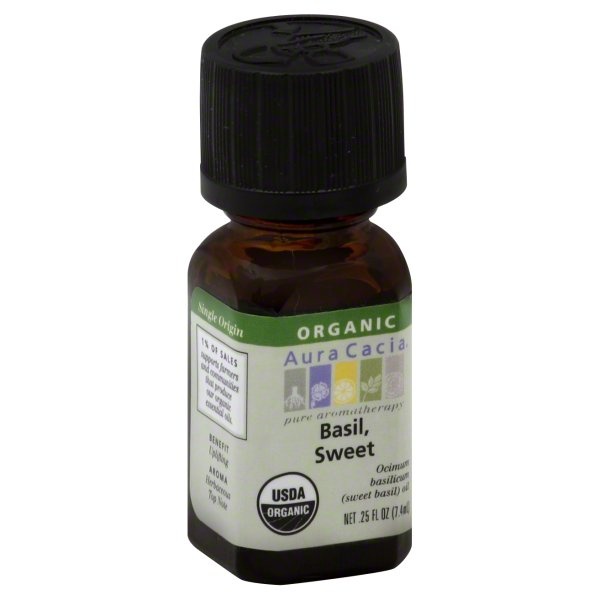 slide 1 of 1, Aura Cacia Basil 0.25 oz, 0.25 oz