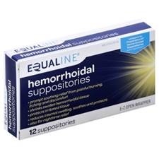 slide 1 of 1, Equaline Hemorrhoid Suppositories, 12 ct