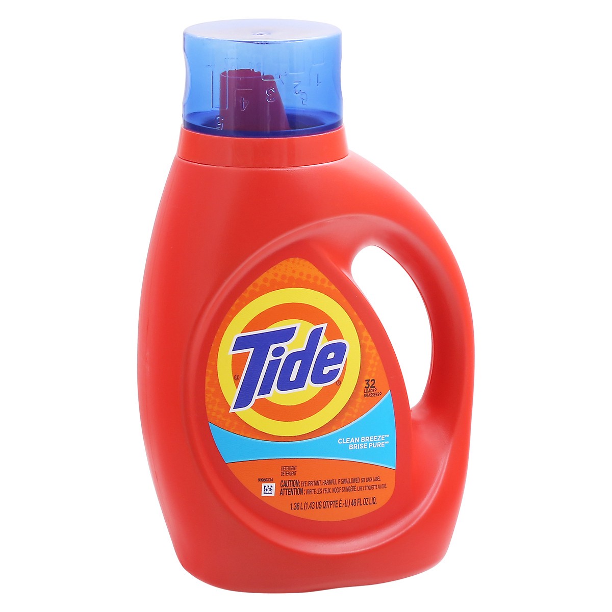 slide 4 of 12, Tide Clean Breeze Detergent 1.36 lt, 46 fl oz