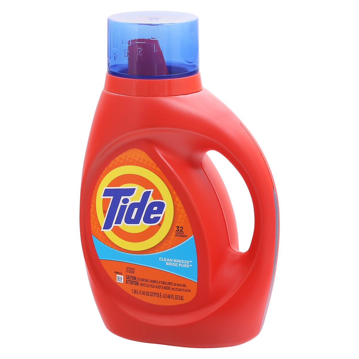 slide 10 of 12, Tide Clean Breeze Detergent 1.36 lt, 46 fl oz