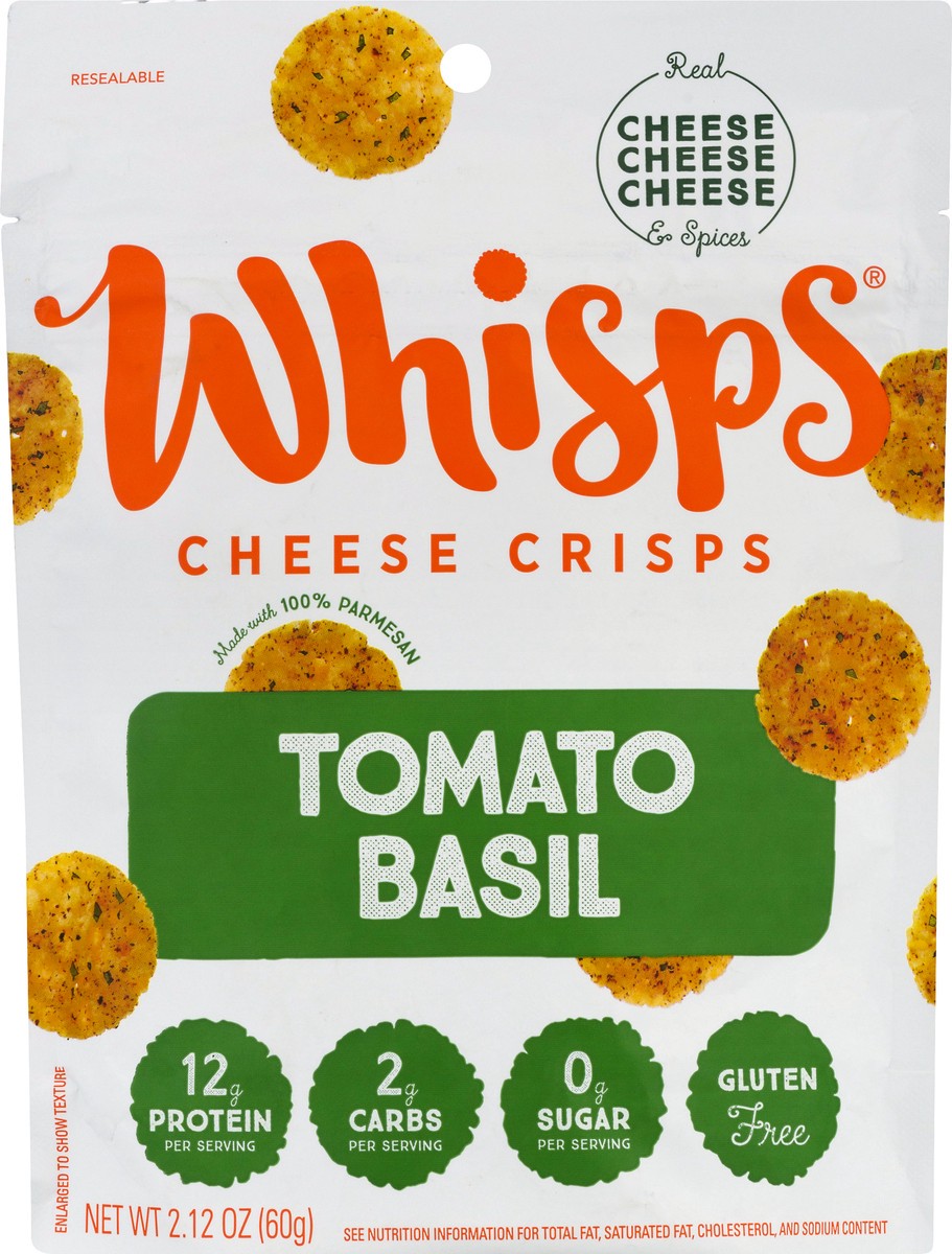 slide 8 of 12, Whisps Tomato Basil Cheese Crisps 2.12 oz, 2.12 oz