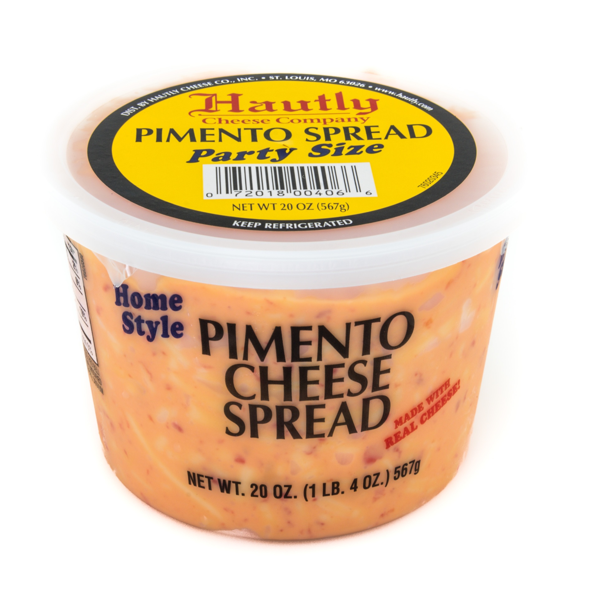 slide 1 of 1, Hautly Cheese Company Pimento Spread, 20 oz