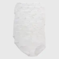 Hanes Women's Cotton White Brief Size 8
