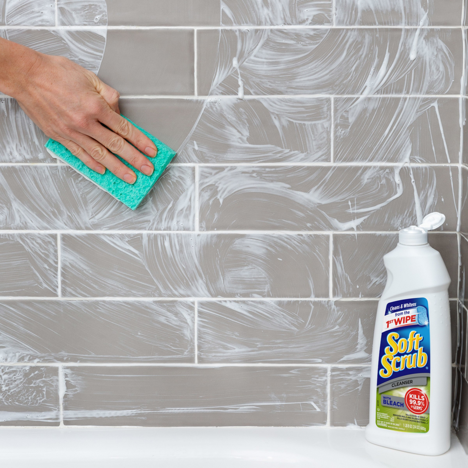 slide 7 of 7, Soft Scrub Cleanser with Bleach 24 oz, 24 oz