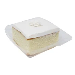 H-E-B Bakery Kosher Buttercream White Cake Slice