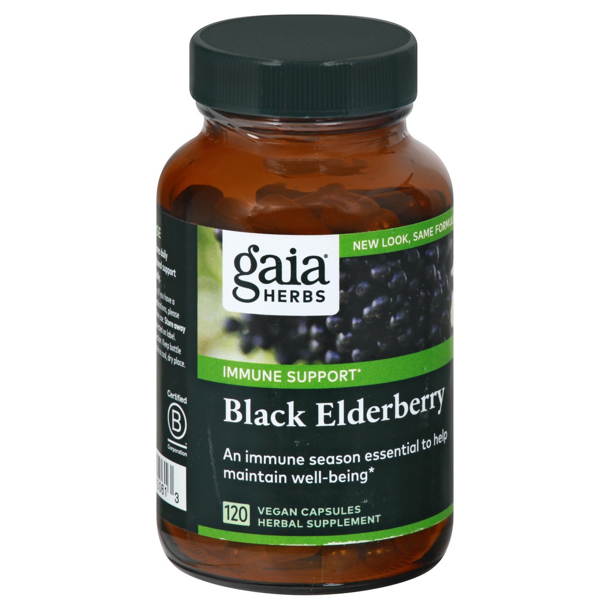 slide 7 of 12, Gaia Herbs Gaia Black Elderberry, Rapid Relief, Vegan Capsules, 120 ct