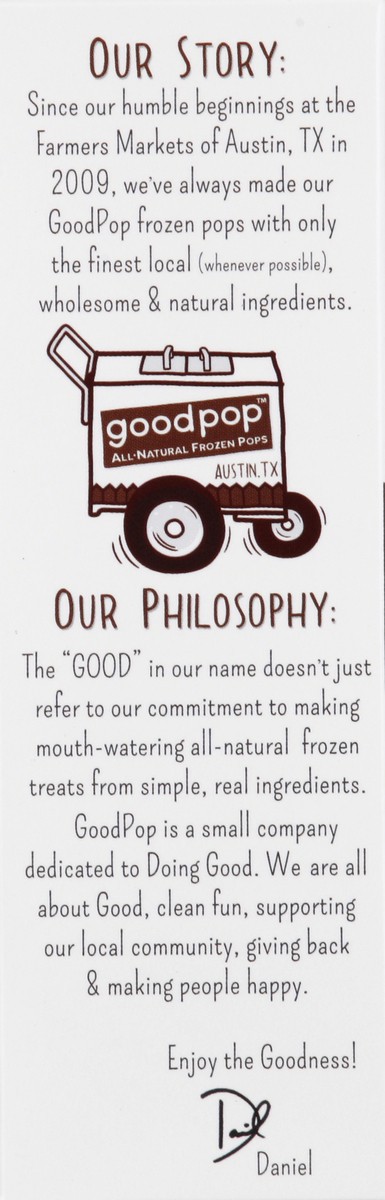 slide 2 of 4, GoodPop Frozen Pops 4 ea, 11 oz