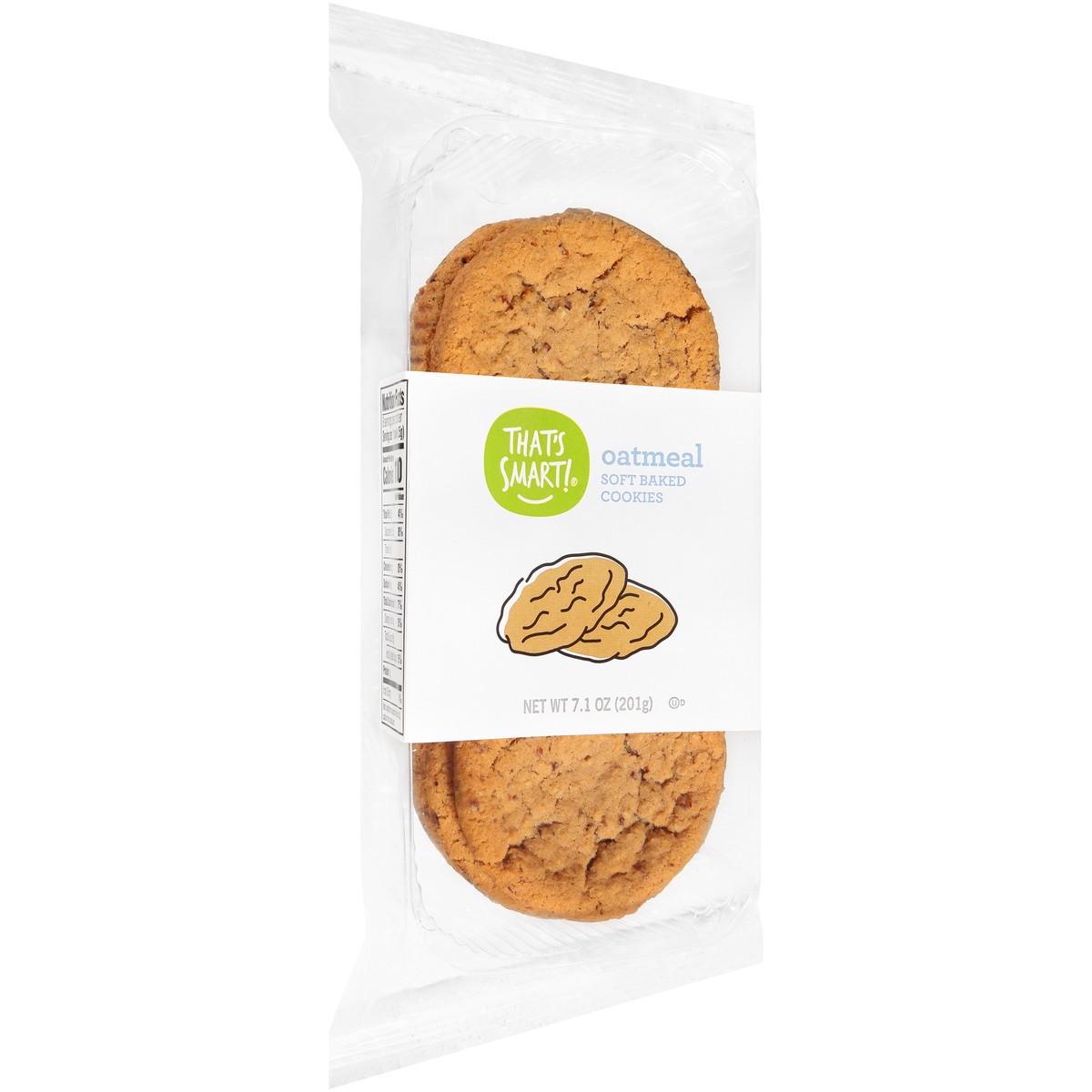 slide 5 of 9, That's Smart! Oatmeal Soft Baked Cookies, 7.1 oz