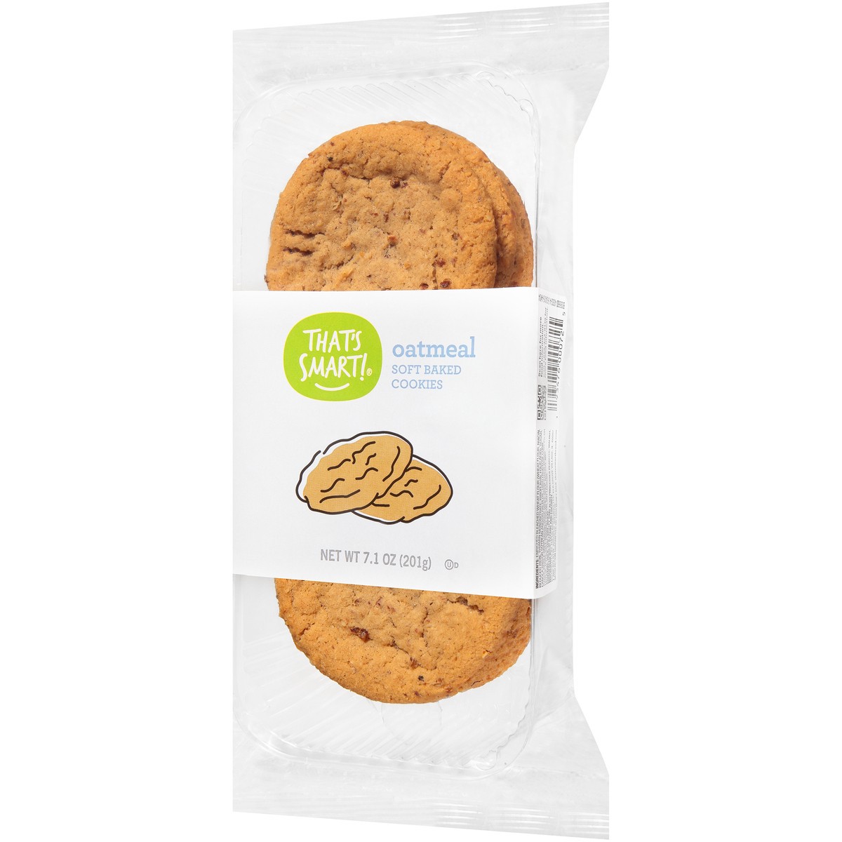 slide 4 of 9, That's Smart! Oatmeal Soft Baked Cookies, 7.1 oz